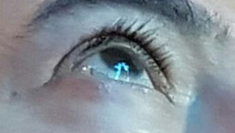 Vulto de Nossa Senhora aparece nos olhos do vidente Marcos Tadeu