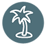 Palm Tree Icon - Teal