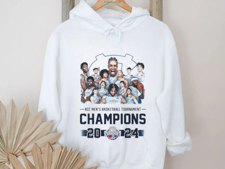 North Carolina Tar Heels ACC men’s basketball tournament Champions 2024 T shirt