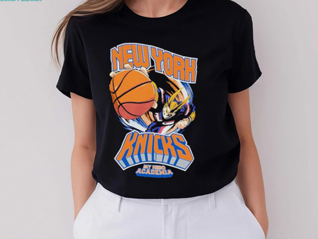 Official New York Knicks Hyperfly Unisex NBA x My Hero Academia All Might Smash T Shirt