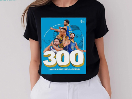 Official stephen Curry 300 Threes In The 2023 24 Season Shirt