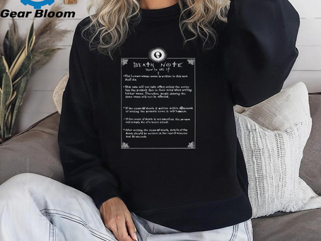 Official Death Note How To Use It The Human Whose Name Is Written In This Note Shall Die T shirt