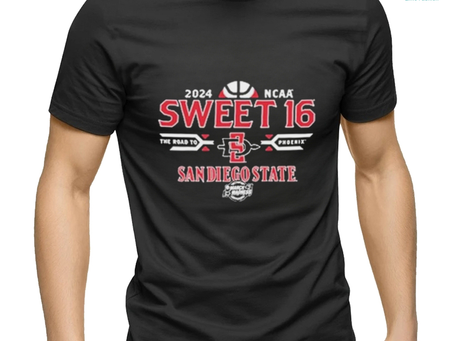 2024 SDSU Aztecs Men’s Basketball Sweet 16 Shirt