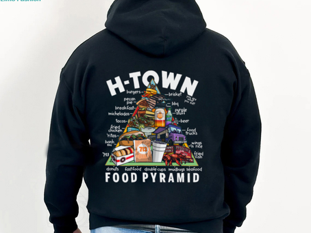 H Town Food Pyramid Tee Shirt
