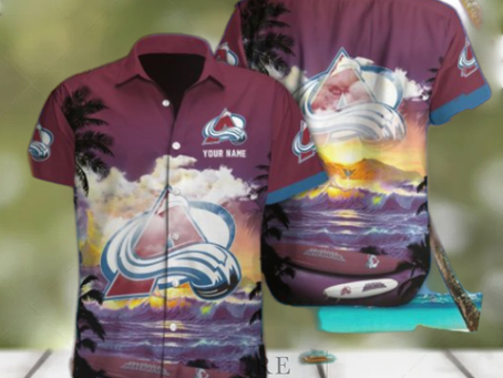 Colorado Avalanche Custom Name Full Print 3D Hawaiian Shirt