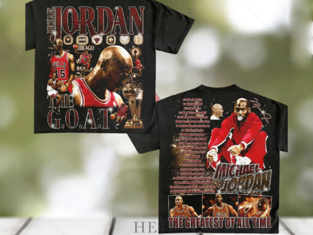 Casnafashion Michael Jordan The Greatest Of All Time Graphic shirt
