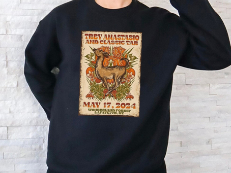 Trey Anastasio And Classic Tab May 17 2024 Wonderland Forest Lafayette NY Poster Shirt