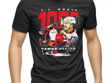 Capitals Tj Oshie 1000 Game Players Shirt