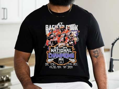 Official Buffalo Bandits Team Back to back 2023 2024 National Lacrosse League Cup Champions Signatures shirt
