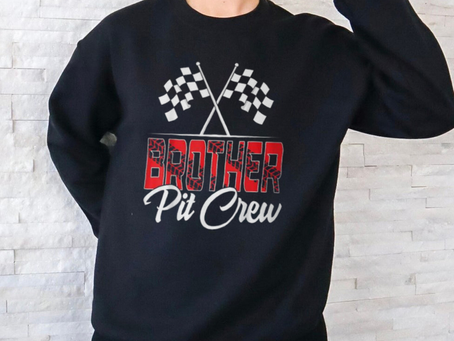 Race Car Birthday Party Racing Family Brother Pit Crew T Shirt