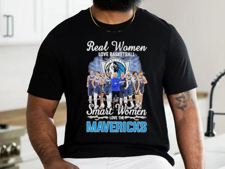 Real Women Love Basketball Smart Women Love The Dallas Mavericks 2024 Western Conference Finals Signatures Shirt
