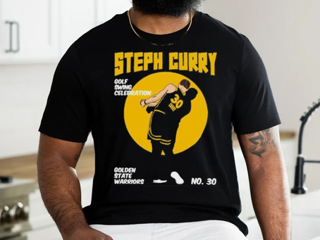 Steph Curry With The Golf Celebration Golden State Warriors shirt