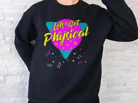 Let’s Get Physical Vintage 80S Retro Gym Workout T Shirt