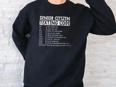 Senior Citizen’s Texting Code Fathers Day For Grandpa T Shirt