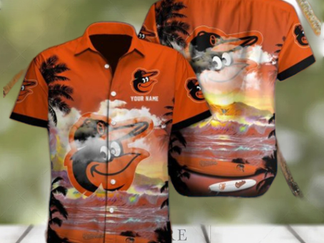 Baltimore Orioles Custom Name Unique Full Printing Hawaiian Shirt