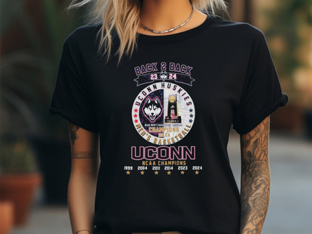 Official uconn Huskies Back To Back 6 Times NCAA Men’s Basketball National Champions 2024 T Shirt