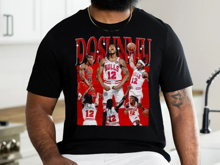 Ayo Dosunmu Chicago Bulls basketball player shirt
