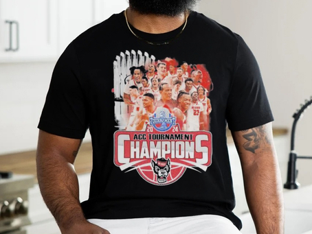 Men’s 2024 Acc Tournament Champions Nc State Wolfpack T Shirt