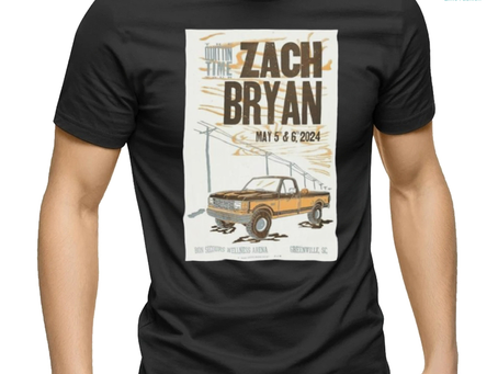 Official Zach Bryan May 5th and 6th 2024 Bon Secours Wellness Arena Shirt