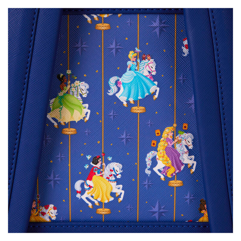 Thumbnail: Disney Princesses carousel-themed fabric