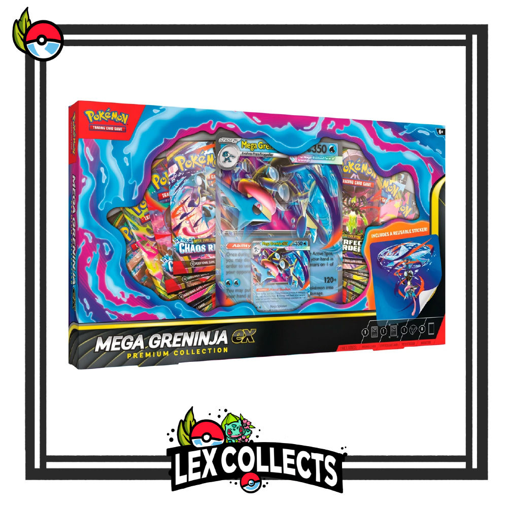 Pokemon TCG: Mega Greninja Ex Premium collection box