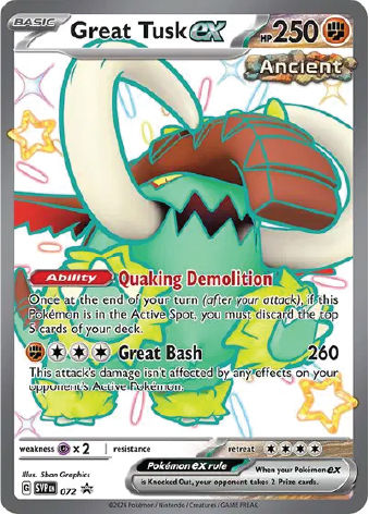 Quaking Demolisher Pokemon card: Great Bath attack