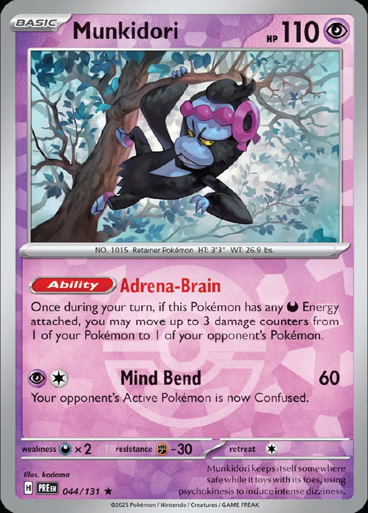 Ambipom Pokemon card: Adrena-Brain, Mind Bend