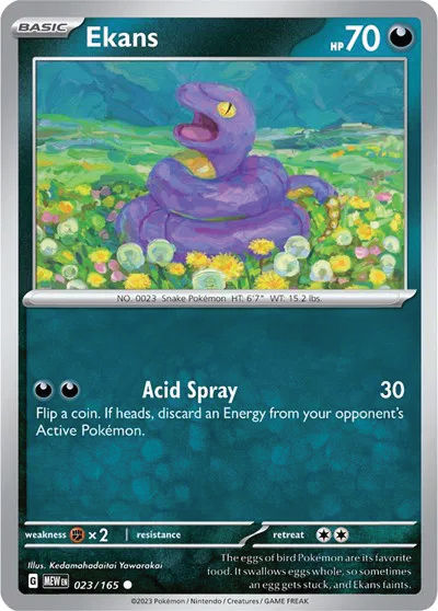 Purple Pokemon card: Acid Spray