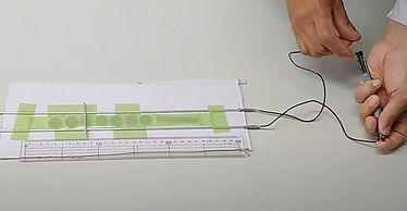 アルミレールで電磁力の実験
