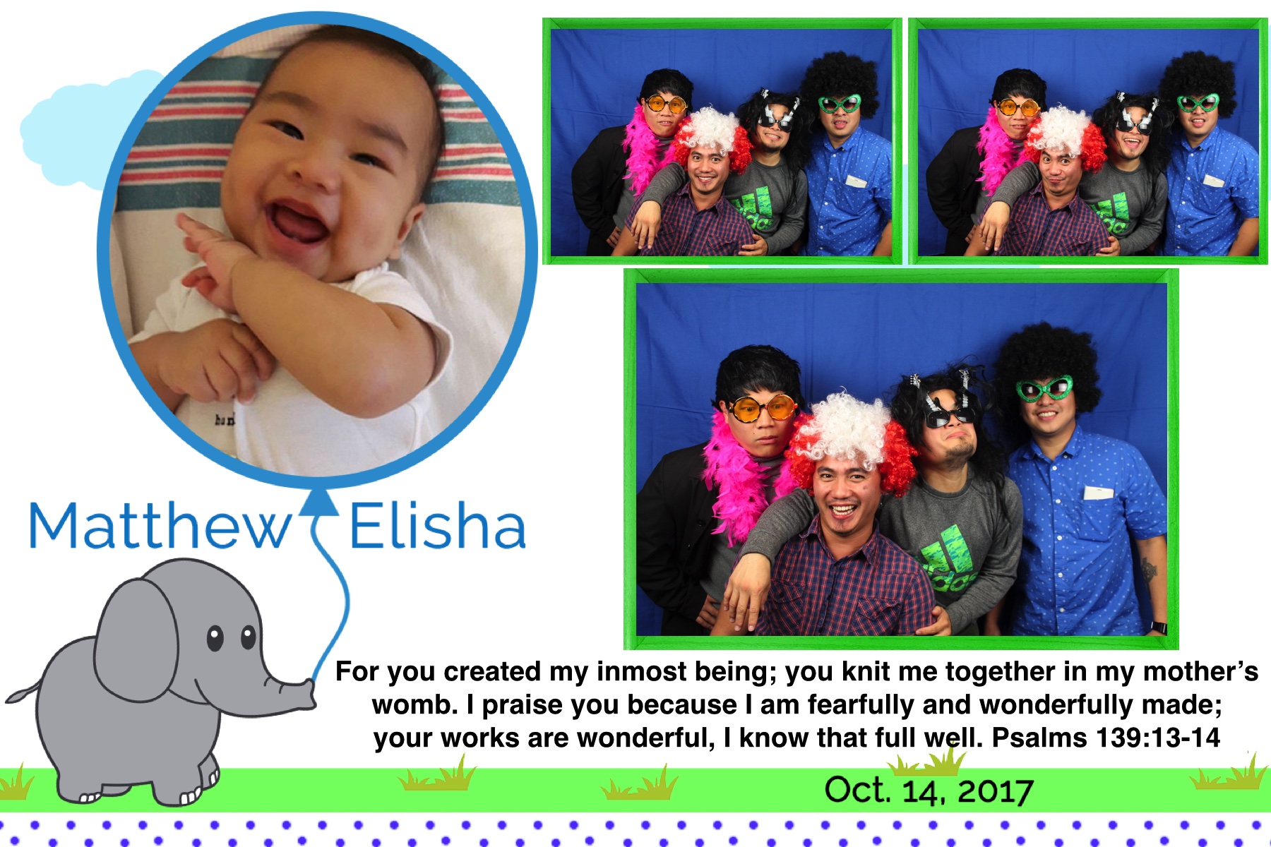Matthew Elisha's Dedication