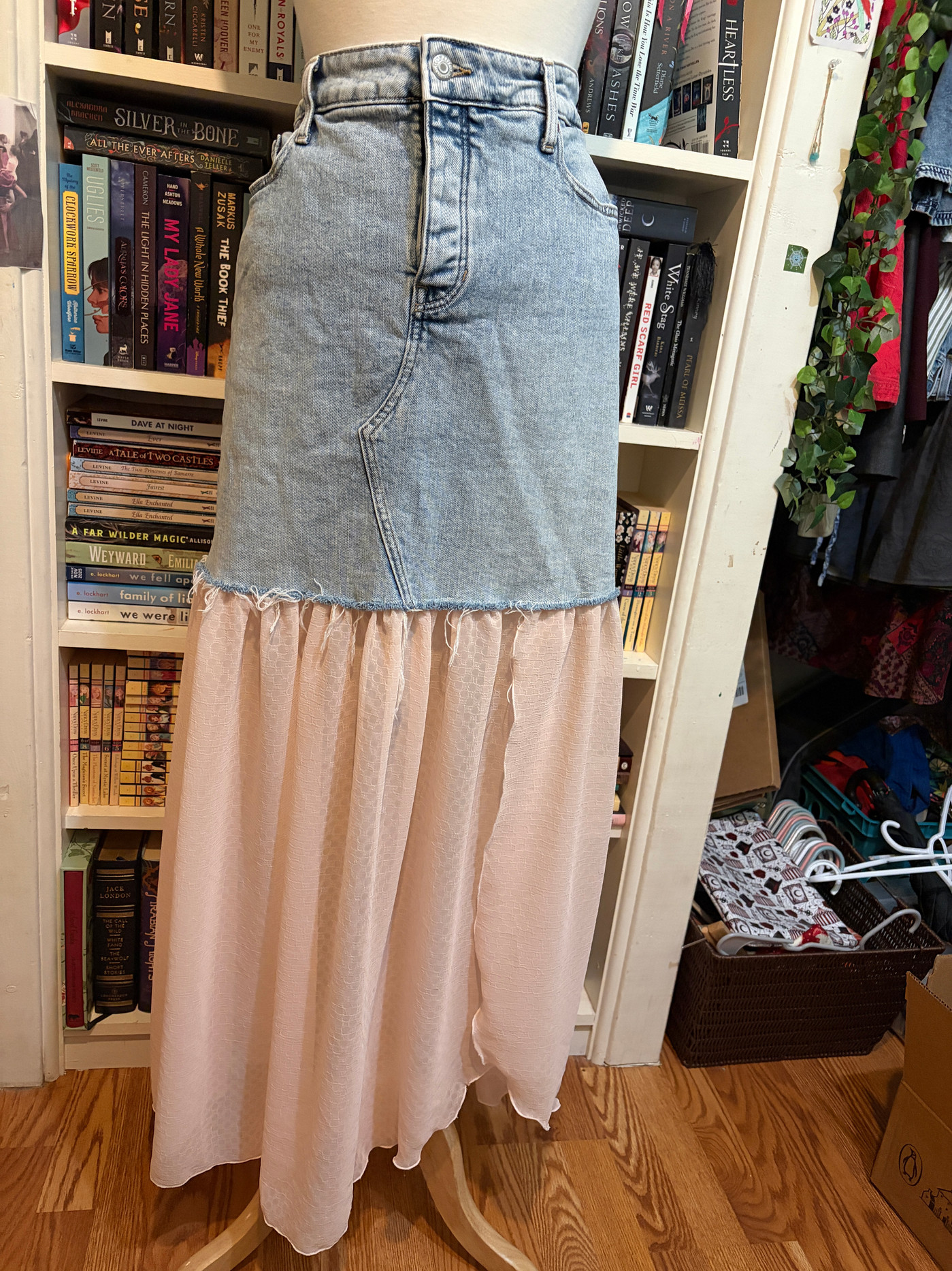 Upcycled Jean Skirt