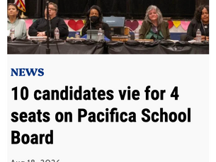 10 candidates vie for 4 seats on Pacifica School Board