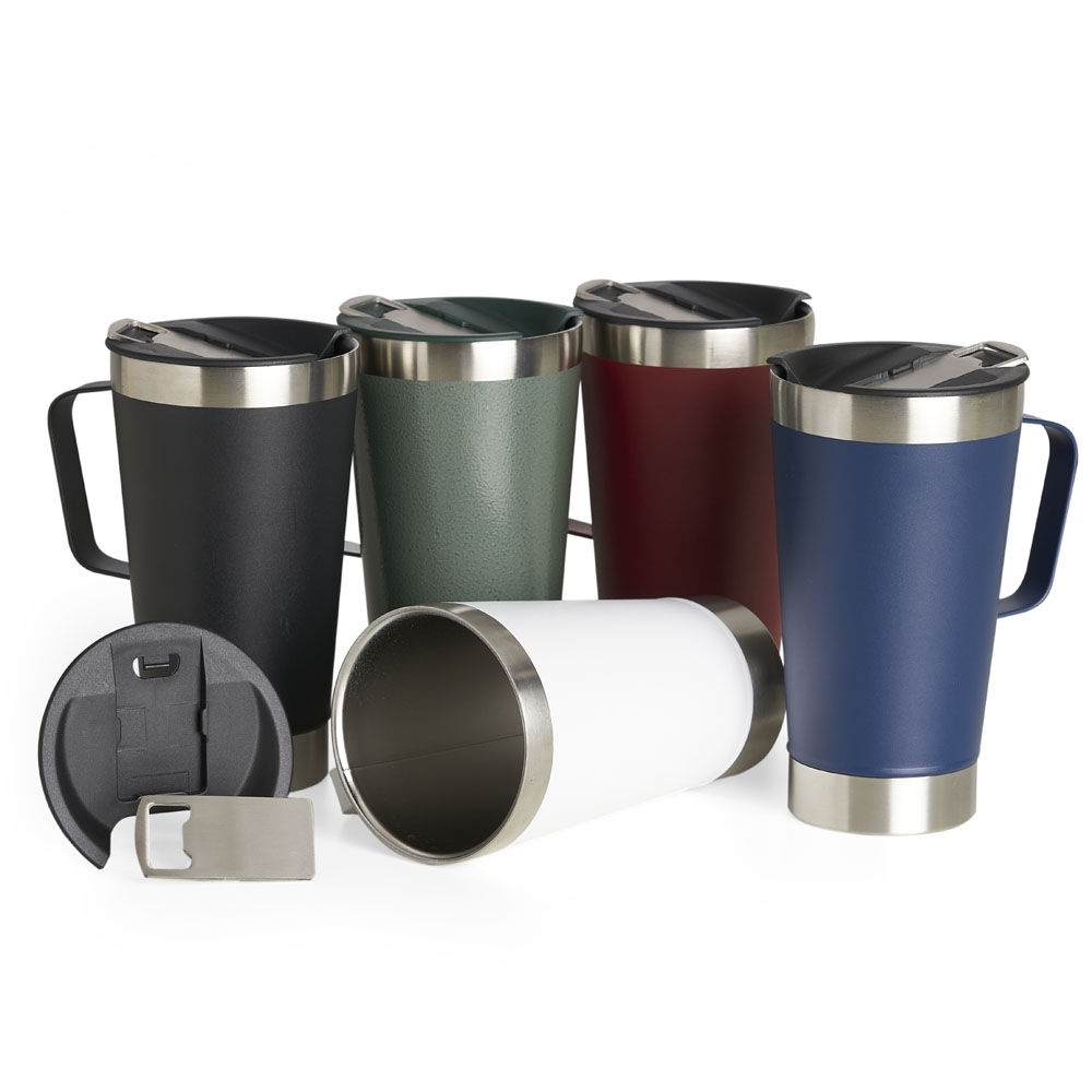 UP0482 Caneca Térmica Inox com Abridor 500ml