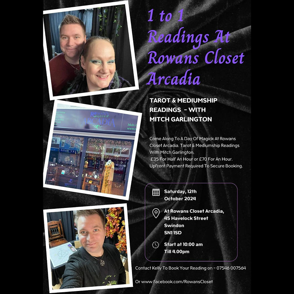 One To One Readings Rowans Closet - Swindon