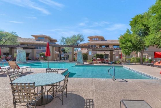 apartment with resort style pool for sale in Scottsdale.