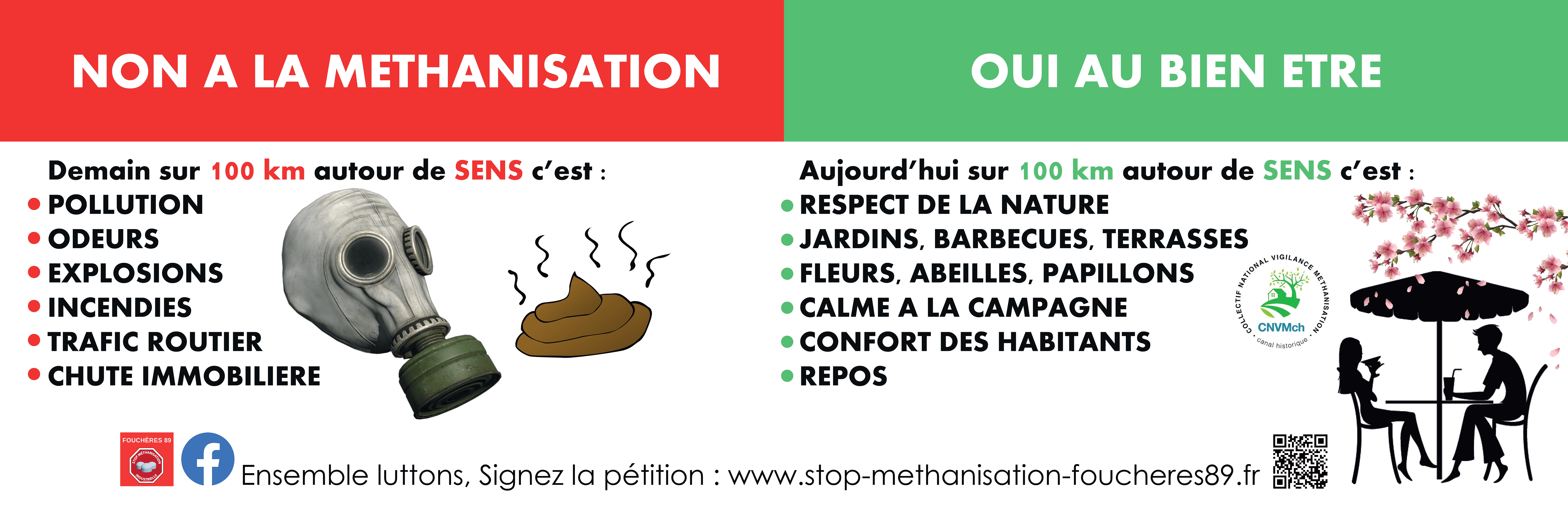 Banderole Stop Methanisation