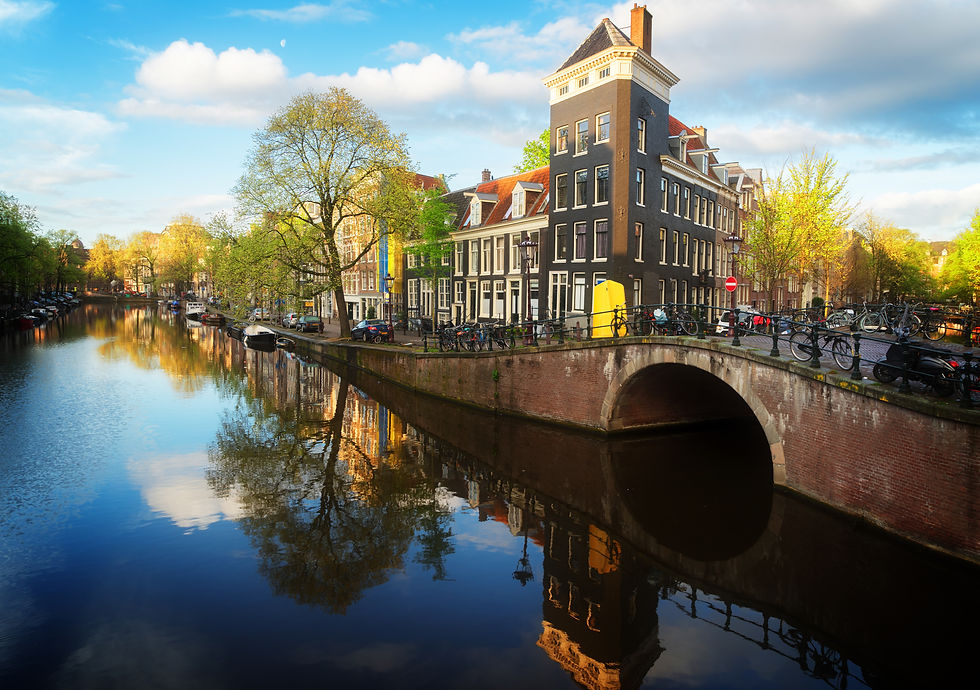 Amsterdam canal bridge