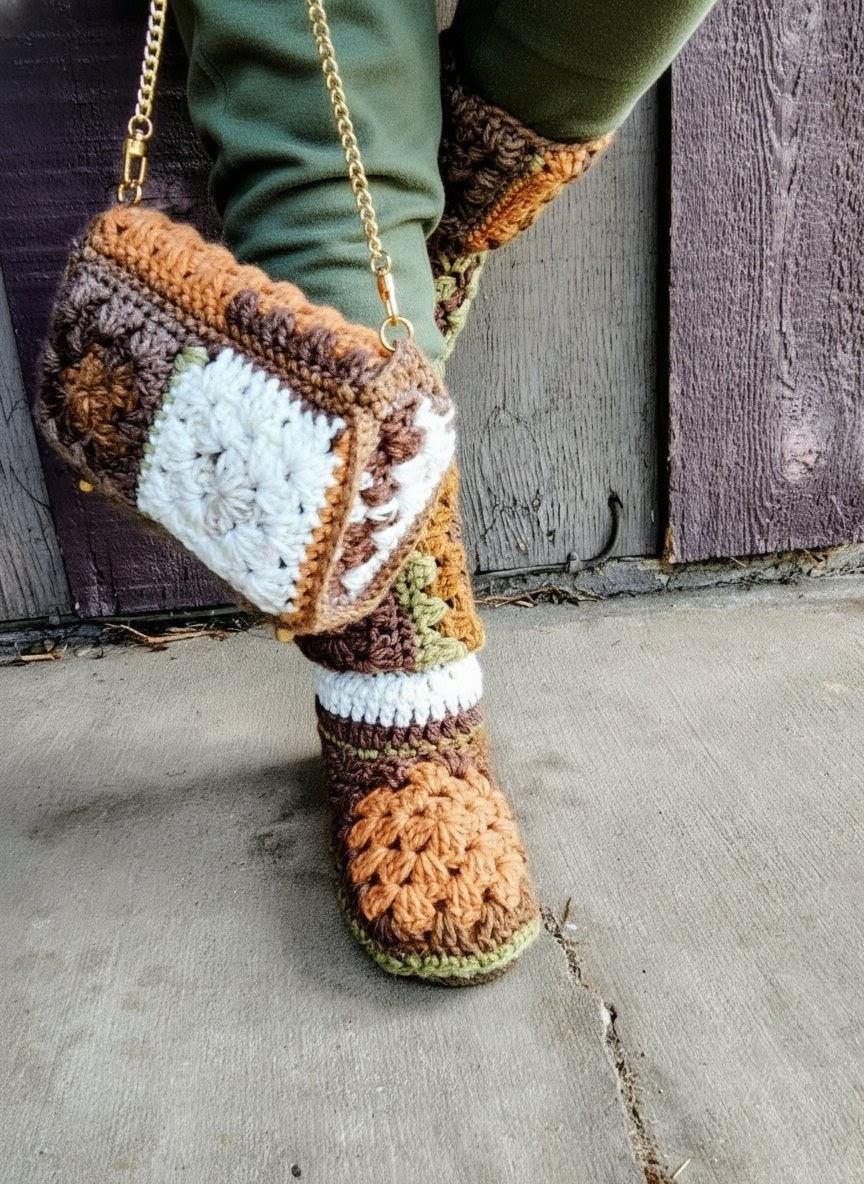 Thumbnail: The Granny Square Steppers  Pattern