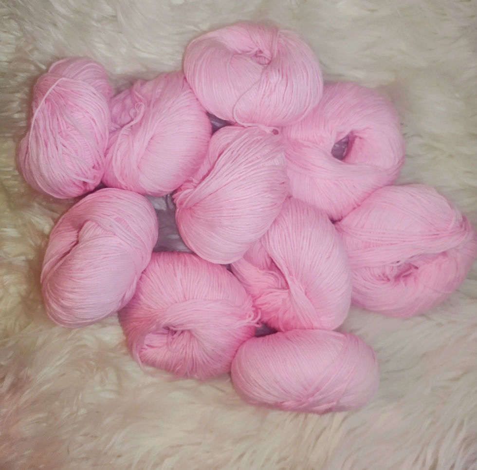 Thumbnail: 100% Pink Cotton Yarn