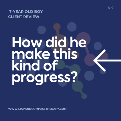 slide show of 7 year old boy's progress during INPP Programme