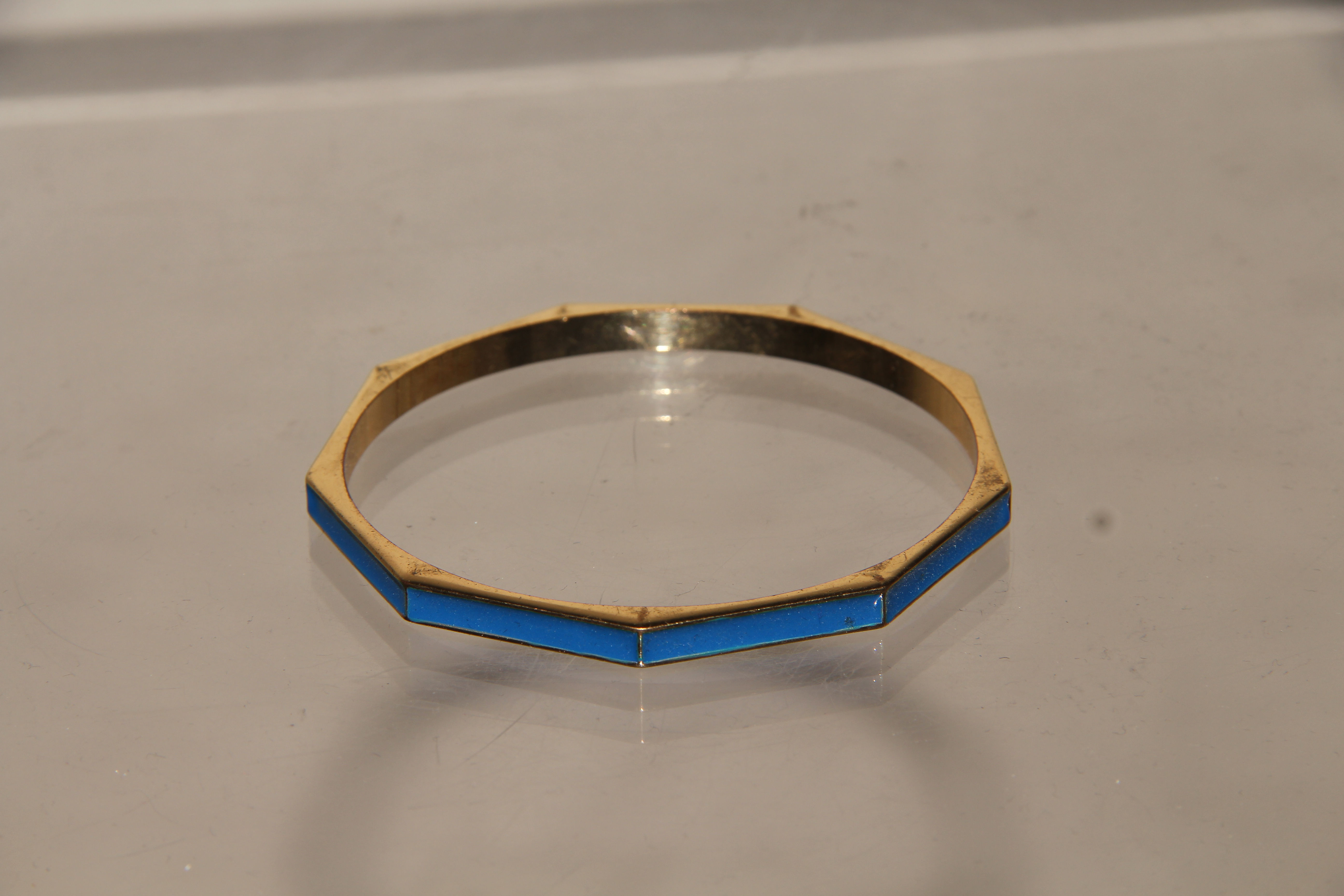 Blue Bangle Bracelet