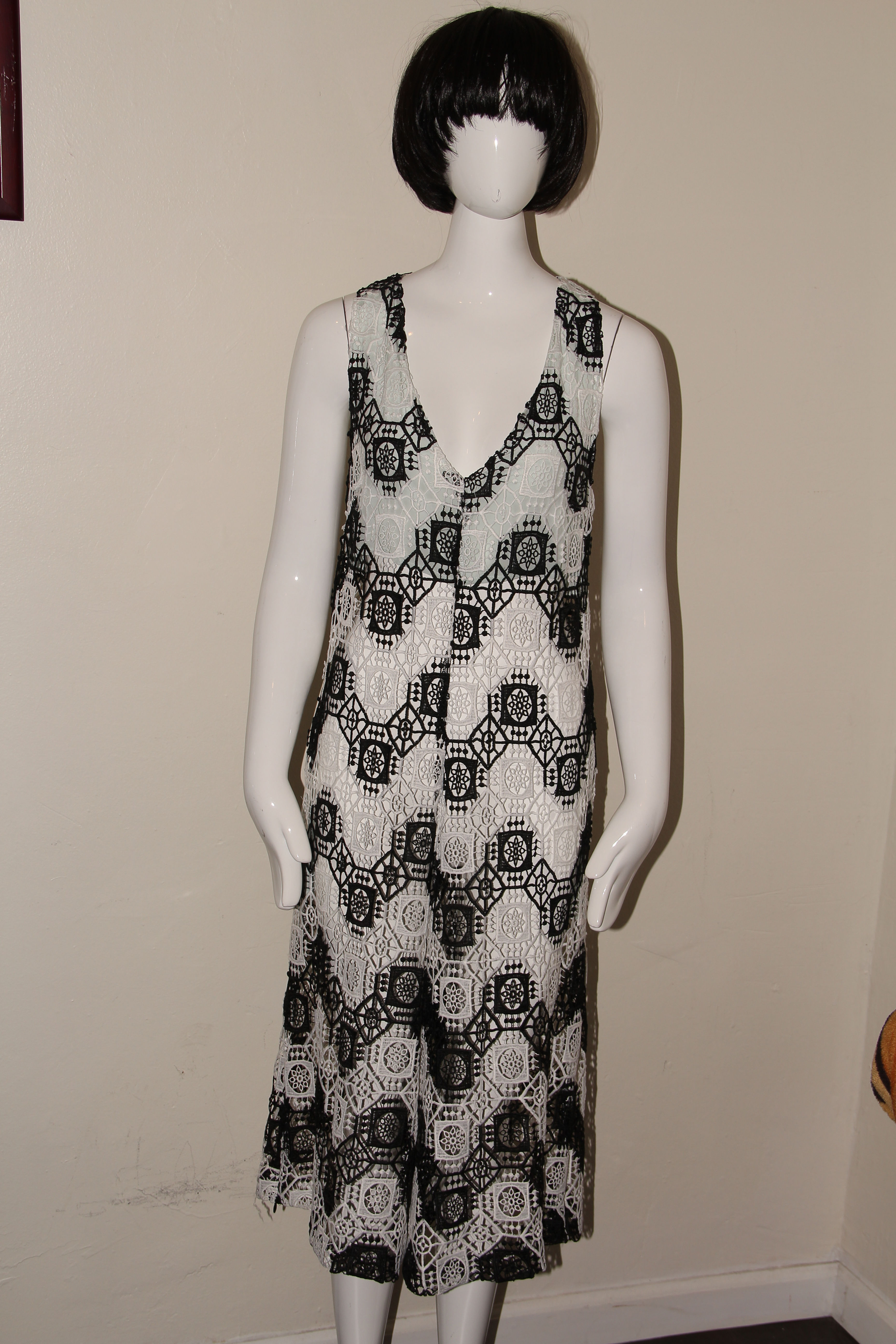 Gary Allen Black & White Palazzo Pants