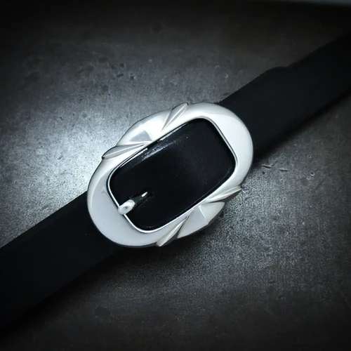 シルバー925 バックル 20mm オーバル サンレイ オーダーベルト