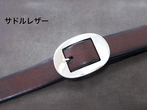 オーバル シルバー925 バックル オーダーメイドベルト20m/m