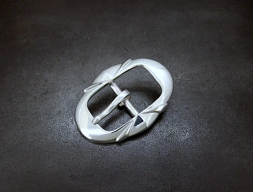 シルバー925 バックル 20mm オーバル サンレイ オーダーベルト