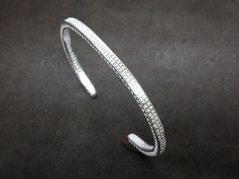 シルバー925 バングル ジオメトリック ミニマムトライアングル