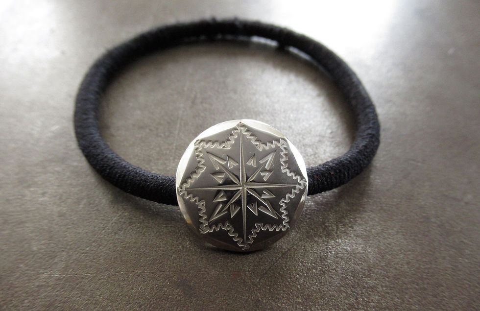 オクタグラム ヘアゴムブレスを正面から見て