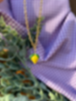 Lemon Necklace - Gold Chain 18"