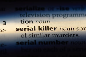 serial killer word in a dictionary. seri
