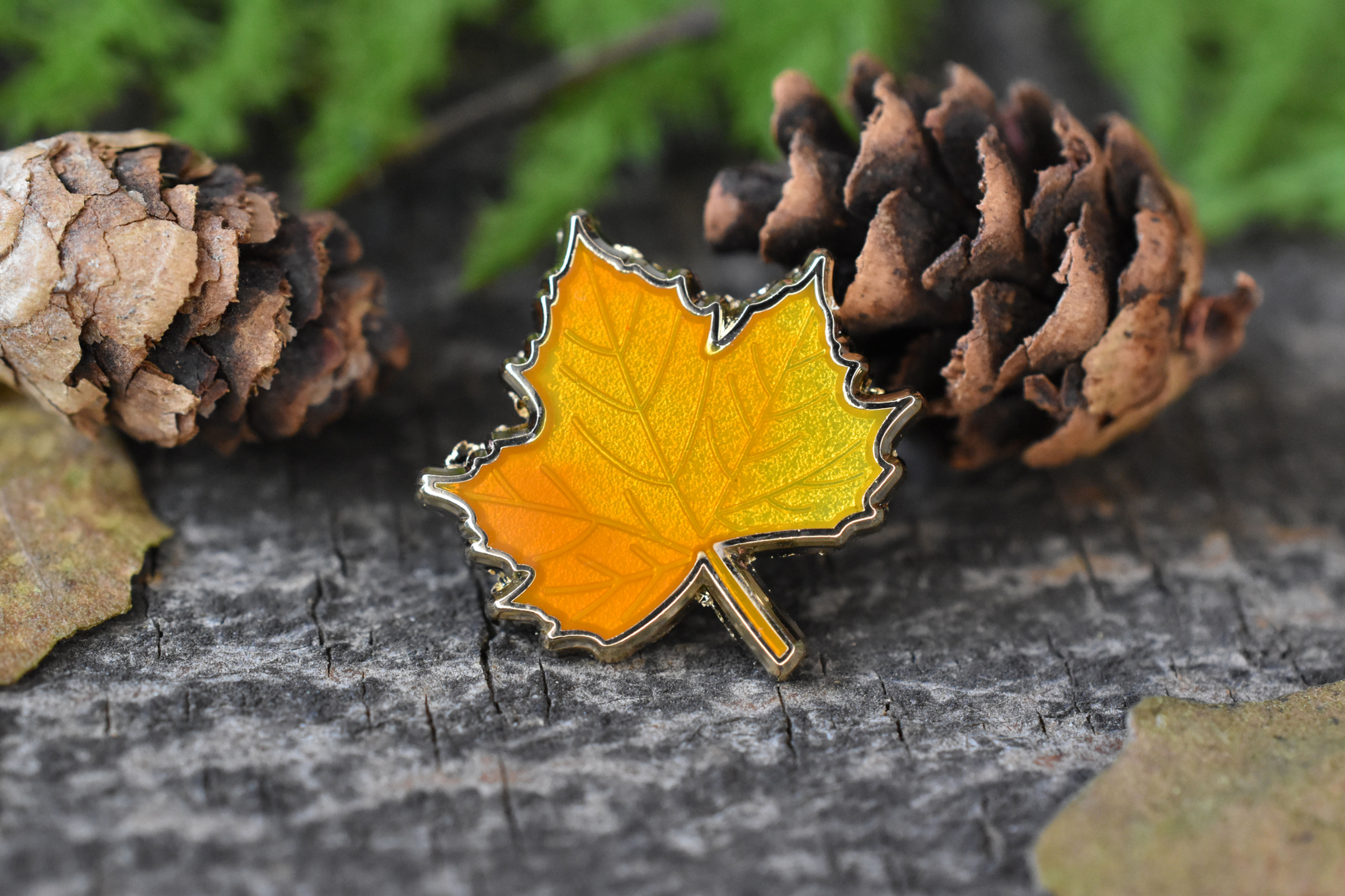 Sugar Maple Leaf Enamel Pin